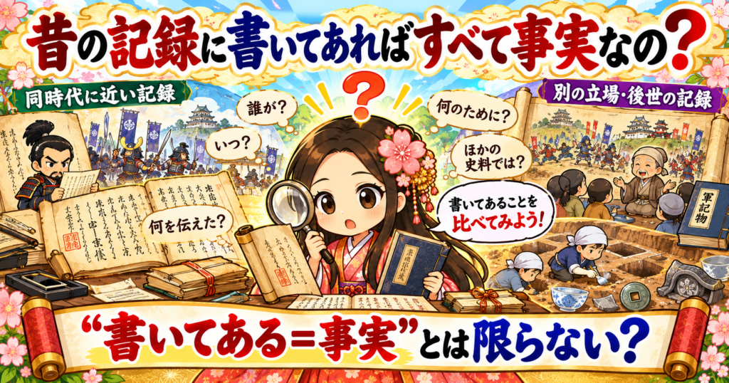 歴史はどうやって分かる?